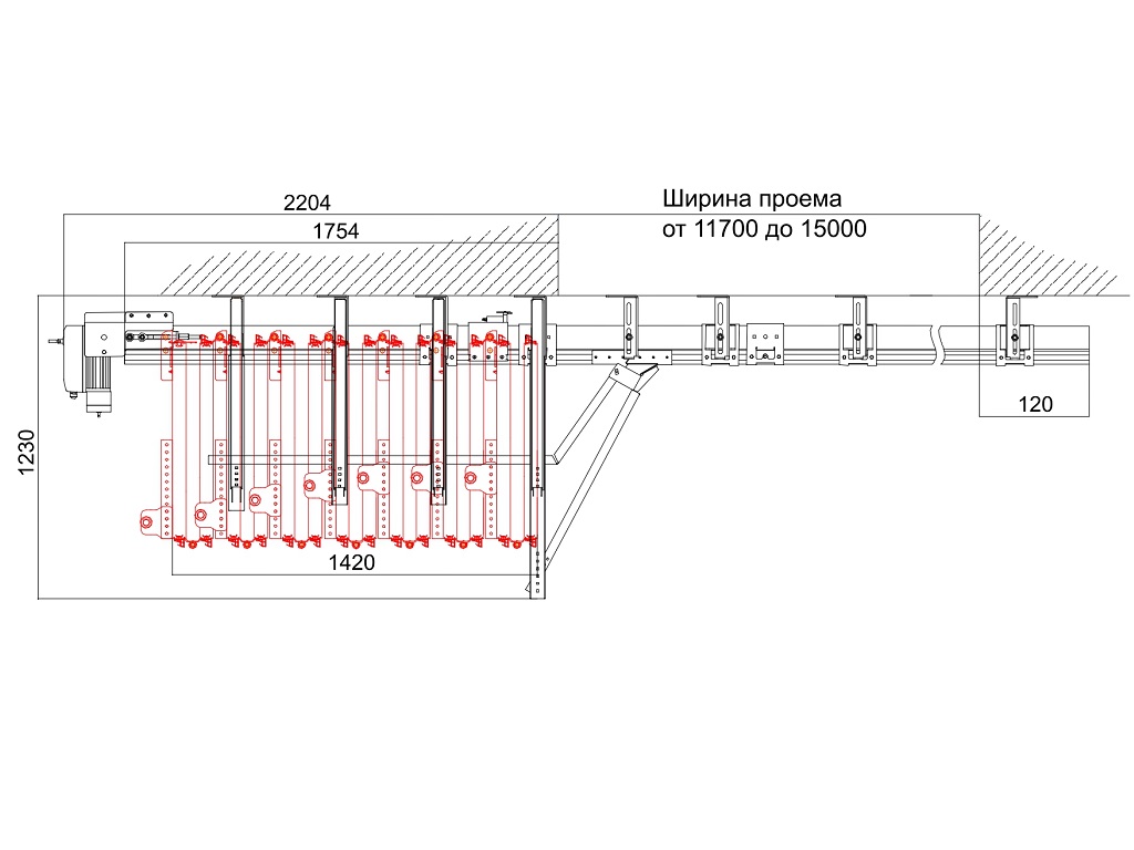 Схема открывания 14 + 0.